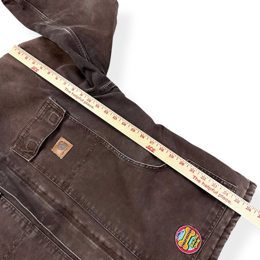 Carhartt C26 DKB Jacket Mens Large Brown Duck Canvas Arctic Quilt Lined Workwear - Picture 15 of 16